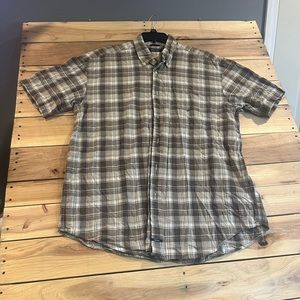 Mens Short Sleeve Button Down Nautica Shirt Size XL